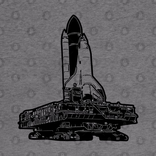 US Space Shuttle on Crawler pad by tribbledesign